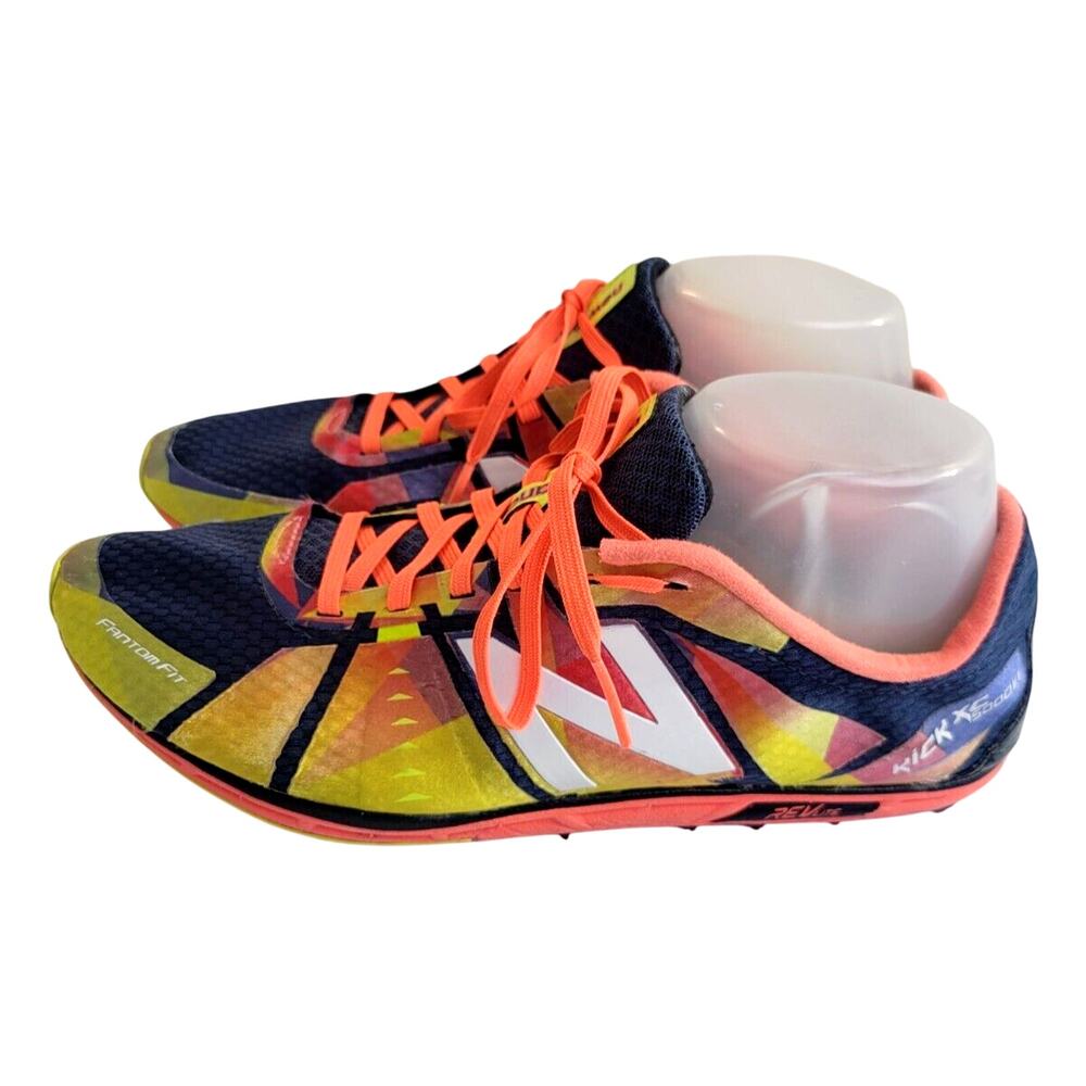 New Balance Kick XC Running Shoes Spikes Cleats WXC500Y Orange Women's‎ Sz 10
